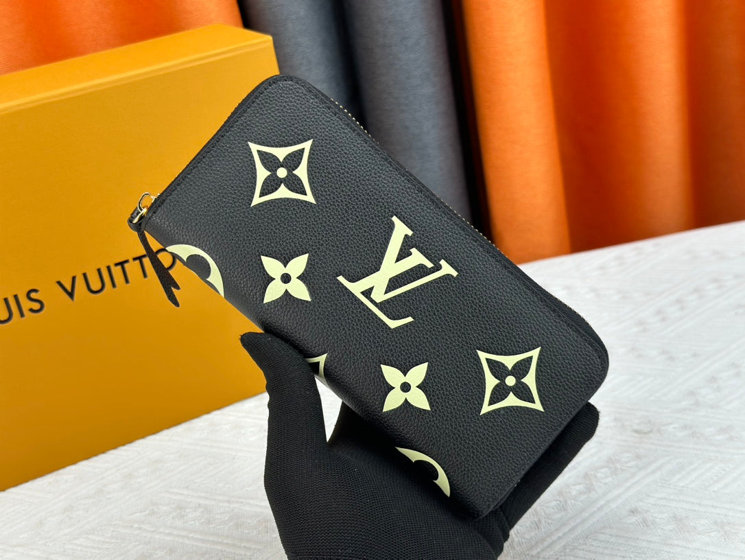 【ルイ・ヴィトン】上品なバイカラーがお洒落♪ 長財布 優れたデザインM82338