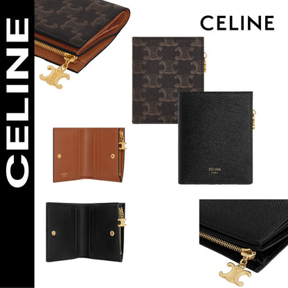 【セリーヌ】女性 人気 トリオンフ コンパクト ウォレット