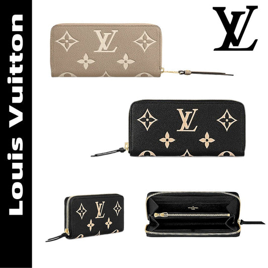 【ルイ・ヴィトン】上品なバイカラーがお洒落♪ 長財布 優れたデザインM82338