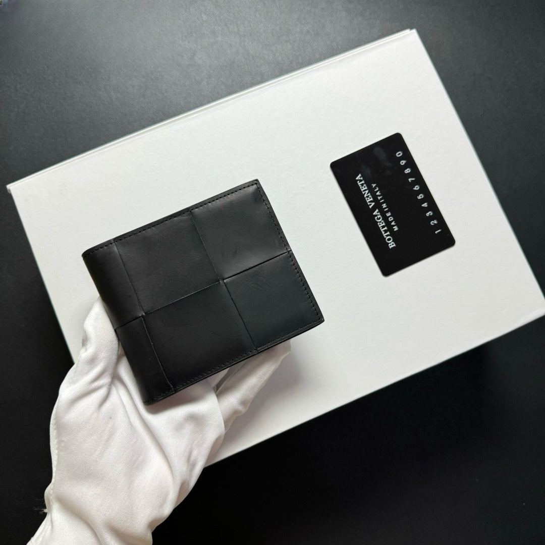 【ボッテガヴェネタ】人気★カセット 二つ折り財布  黒