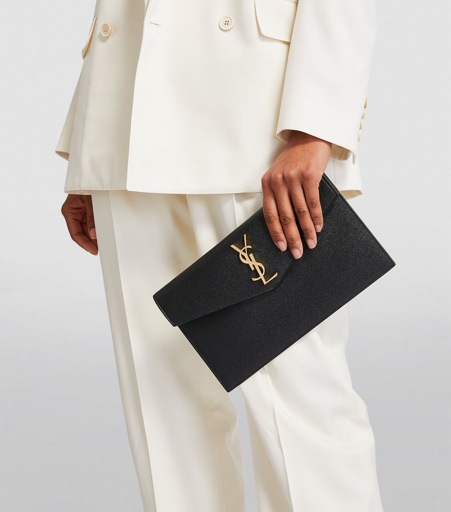 【サンローラン】贅沢な装いに  Uptown レザー クラッチBag 早い者勝ち